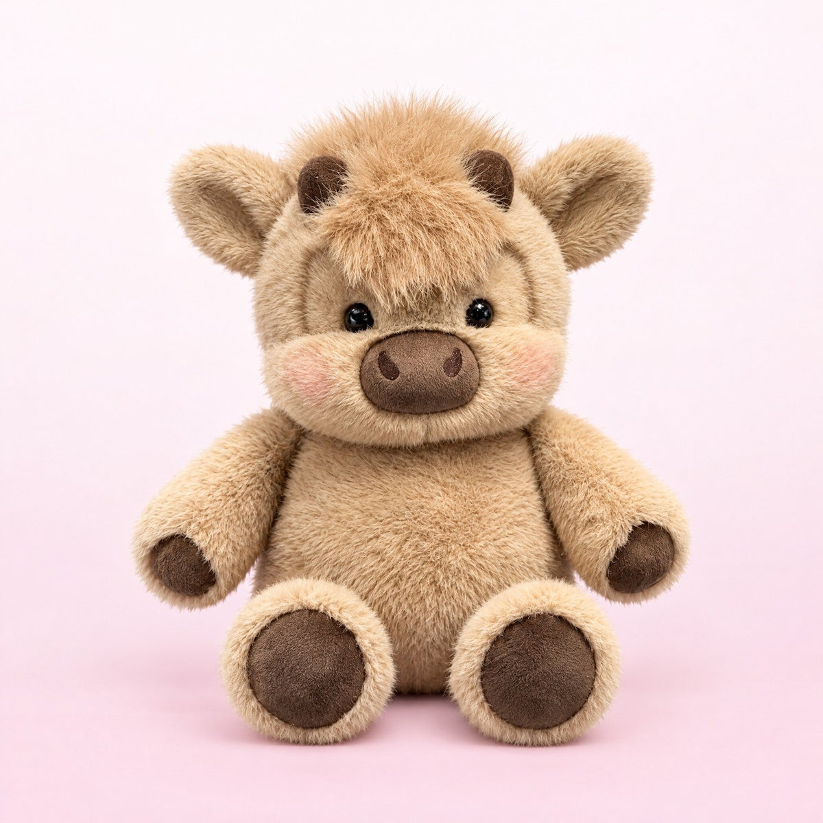 Hojicha, the khaki beige running mofu cow
