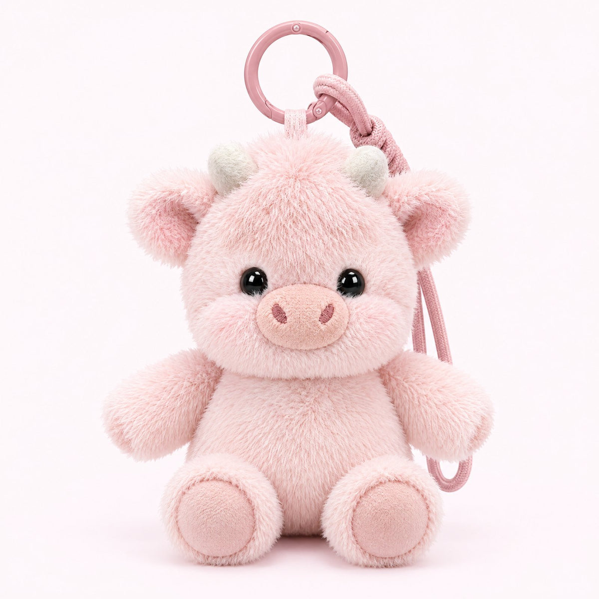 The mini running keychain in Momo pink